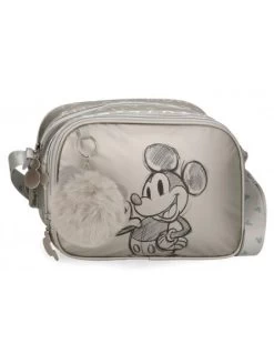 Disney Bandolera Doble Compartimento Mickey 100