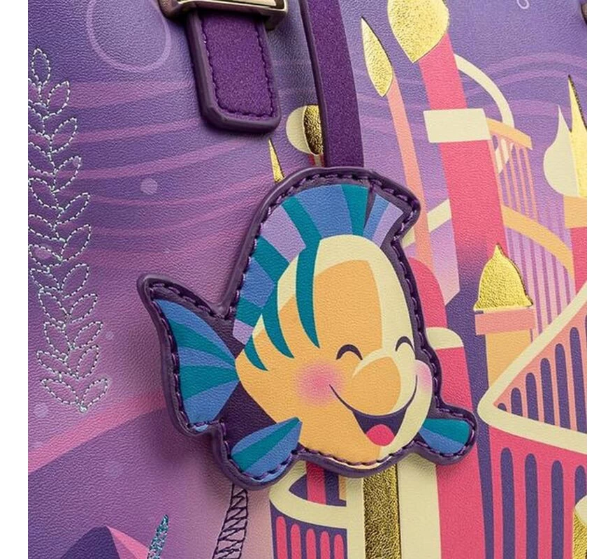 Disney Bolso Bandolera La Sirenita Castillo Loungefly 5 Disney Bolso Bandolera La Sirenita Castillo Loungefly - Imagen 3
