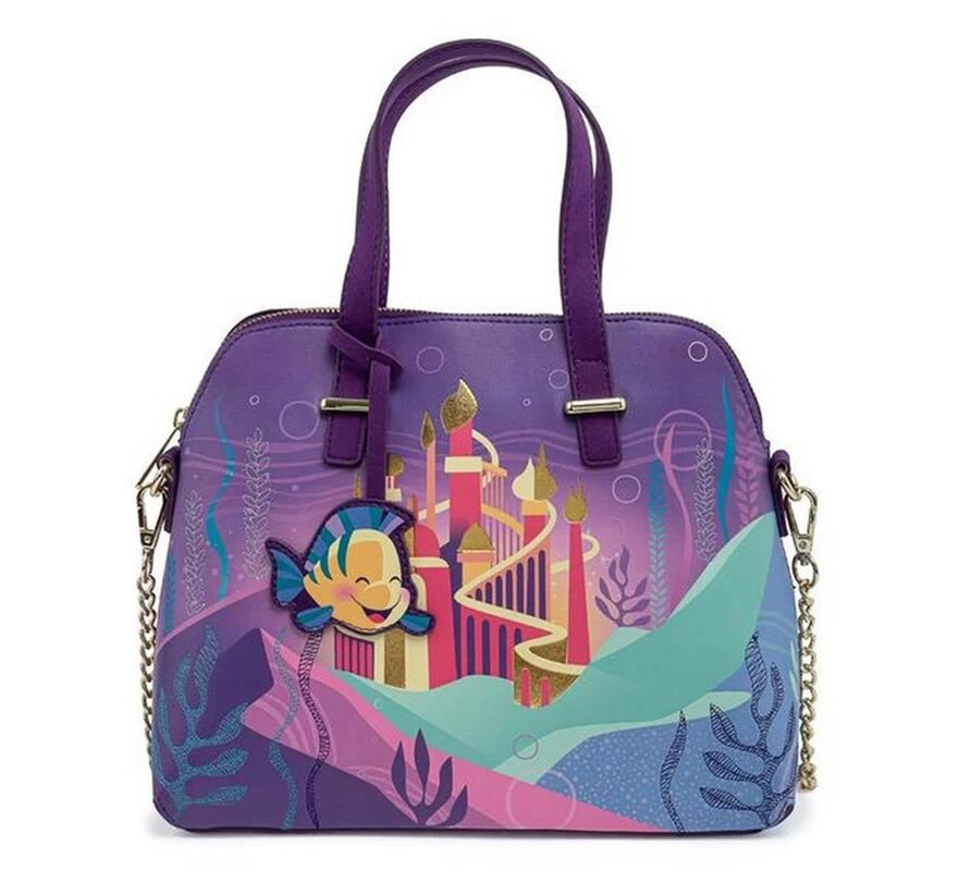 Disney Bolso Bandolera La Sirenita Castillo Loungefly 3 Disney Bolso Bandolera La Sirenita Castillo Loungefly