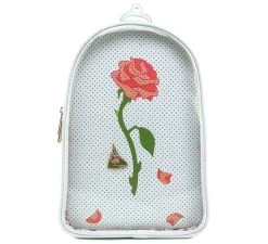 Disney Bolso Mochila La Bella Y La Bestia Loungefly Rosa Encantada Para Pins
