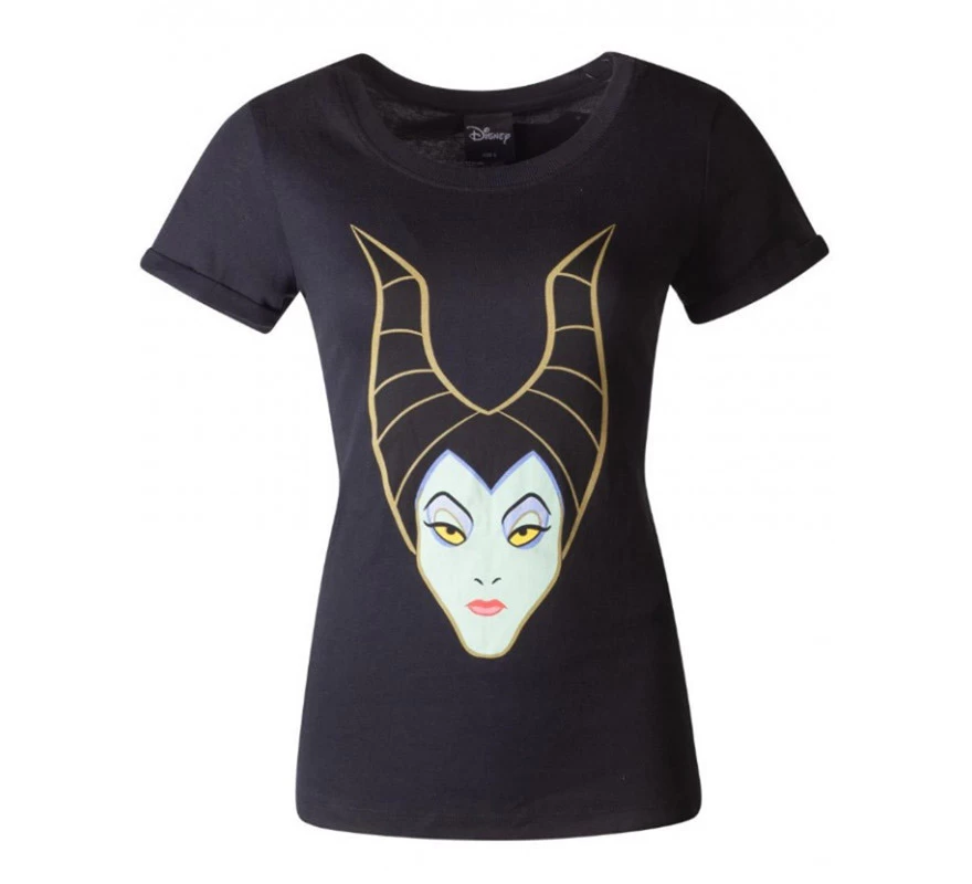 Camiseta Chica Maléfica Cara Disney 3 Camiseta Chica Maléfica Cara Disney