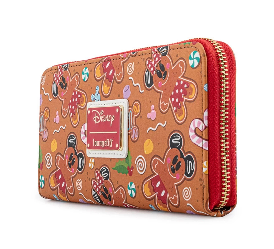 Cartera Loungefly Mickey Y Minnie Disney Gengibre 4 Cartera Loungefly Mickey Y Minnie Disney Gengibre - Imagen 2