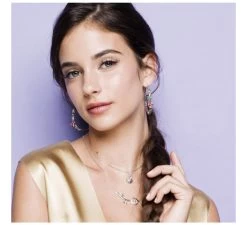 Disney Colgante Oro Blanco La Bella Y La Bestia Rosa Encantada -Disney colgante oro blanco la bella y la bestia rosa encantada 11936