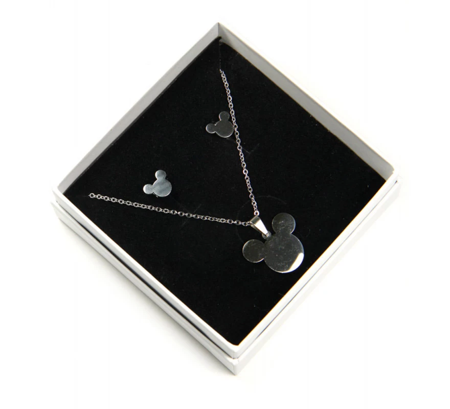 Conjunto Colgante Y Pendientes Mickey Mouse Disney Acero Inoxidable 5 Conjunto Colgante Y Pendientes Mickey Mouse Disney Acero Inoxidable - Imagen 3