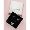 Conjunto Colgante Y Pendientes Mickey Mouse Disney Acero Inoxidable
