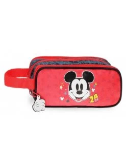 Disney Estuche Neceser Triple Cremallera Mickey Get Moving
