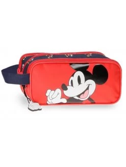 Disney Estuche Neceser Triple Cremallera Mickey Mouse Fashion