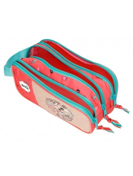 Disney Estuche Neceser Triple Cremallera Minnie Lovin Life 4 Disney Estuche Neceser Triple Cremallera Minnie Lovin Life - Imagen 2