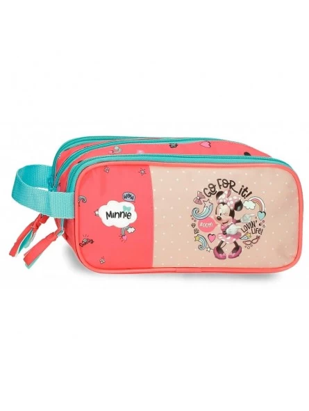 Disney Estuche Neceser Triple Cremallera Minnie Lovin Life 3 Disney Estuche Neceser Triple Cremallera Minnie Lovin Life