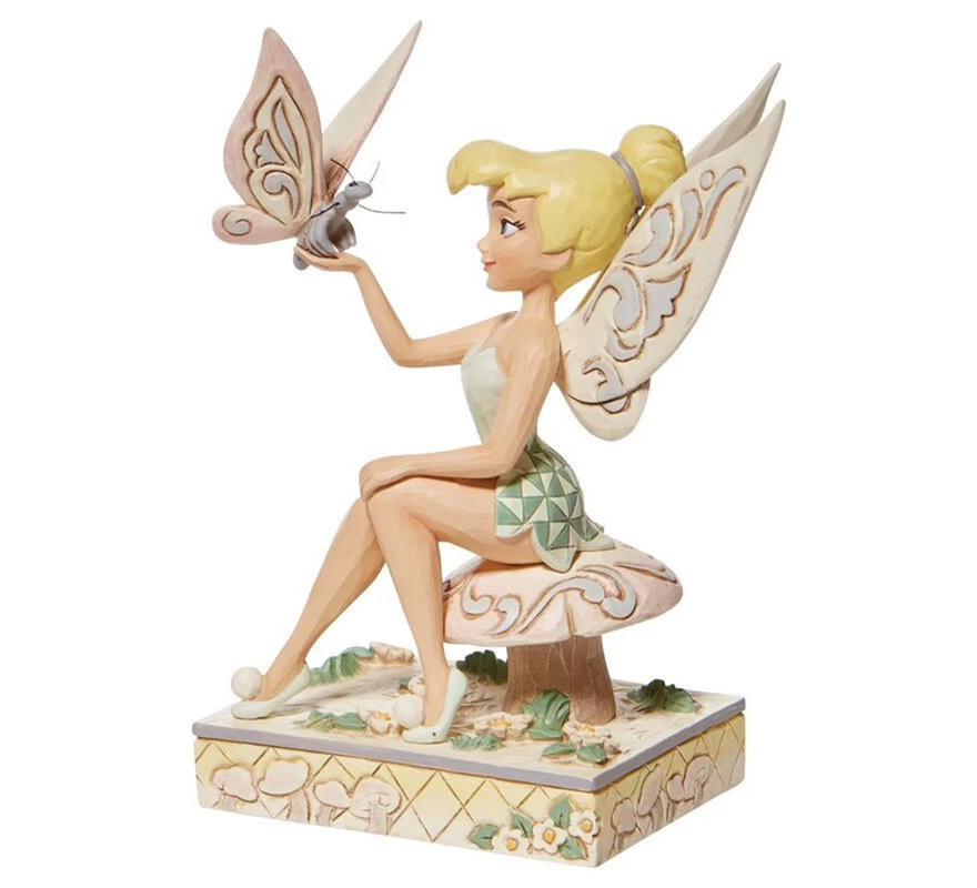 Disney Figura Campanilla White Woodland Jim Shore 4 Disney Figura Campanilla White Woodland Jim Shore - Imagen 2