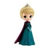 Figura Elsa Con Corona Frozen Q Posket Disney 14 Cm