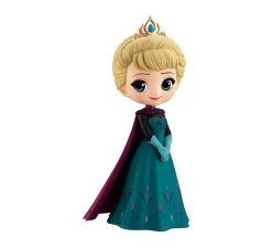 Figura Elsa Con Corona Frozen Q Posket Disney 14 Cm