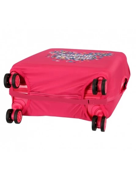 Funda Maleta Mediana Fucsia Disney Funny Covers 8 Funda Maleta Mediana Fucsia Disney Funny Covers - Imagen 6