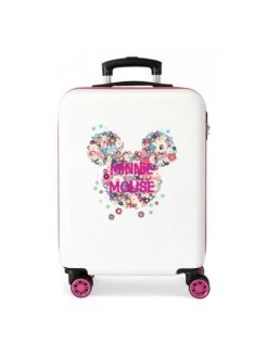 Maleta Cabina Disney Minnie Sunny Day Flowers Rosa