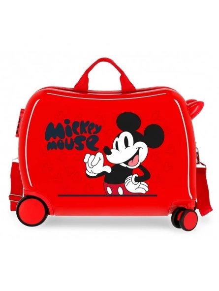 Disney Maleta Correpasillos Mickey Mouse Fashion Rojo 3 Disney Maleta Correpasillos Mickey Mouse Fashion Rojo
