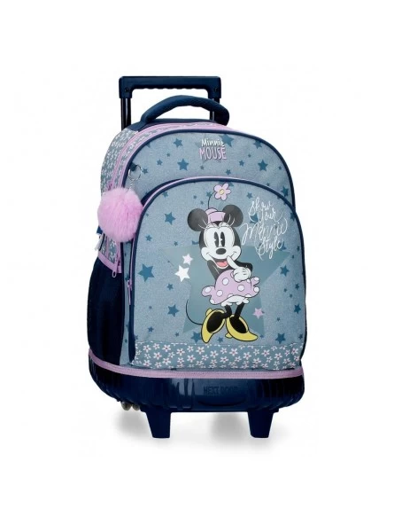 Disney Mochila Con Ruedas Minnie Style 3 Disney Mochila Con Ruedas Minnie Style