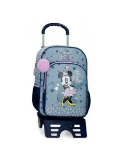 Disney Mochila Grande Con Carro Minnie Style