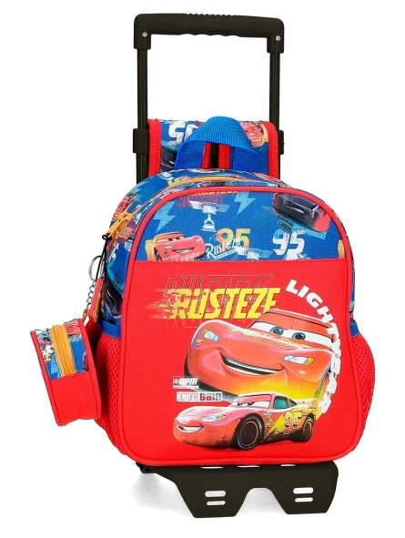 Disney Mochila Guardería Con Carro Cars Rusteze Lightyear 3 Disney Mochila Guardería Con Carro Cars Rusteze Lightyear