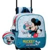 Disney Mochila Guardería Con Carro Mickey Road Trip -Disney mochila guarderia con carro mickey road trip