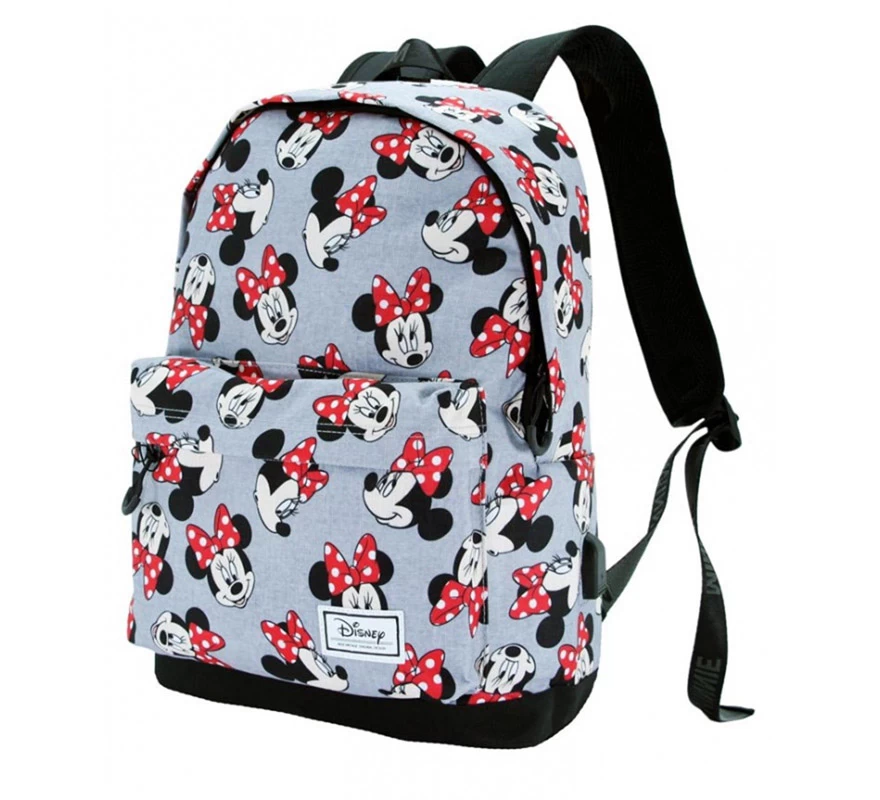 Mochila Minnie Mouse Disney Grey 6 Mochila Minnie Mouse Disney Grey - Imagen 4