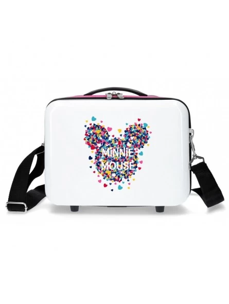 Disney Neceser Duro Minnie Magic Corazones Blanco 3 Disney Neceser Duro Minnie Magic Corazones Blanco
