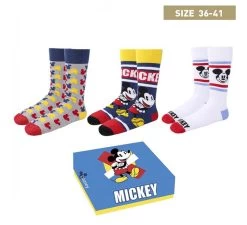 Disney Pack 3 Pares Calcetines Mickey