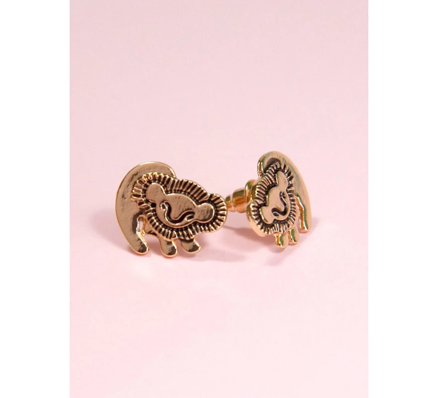 Pendientes El Rey León Disney Dorados 4 Pendientes El Rey León Disney Dorados - Imagen 2