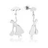 Pendientes Oro Blanco Silueta Mary Poppins Disney