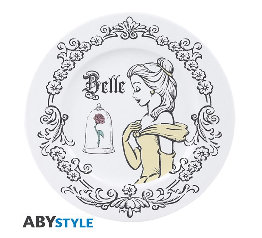 Set De 4 Platos La Bella Y La Bestia Disney 6 Set De 4 Platos La Bella Y La Bestia Disney - Imagen 4