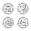 Set De 4 Platos La Bella Y La Bestia Disney