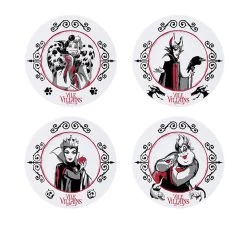 Set De 4 Platos Villanas Disney