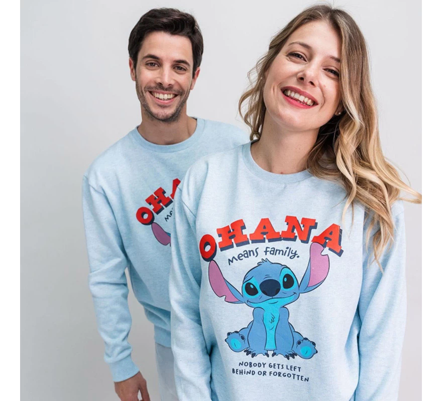 Sudadera Stitch Ohana Disney Algodón 4 Sudadera Stitch Ohana Disney Algodón - Imagen 2