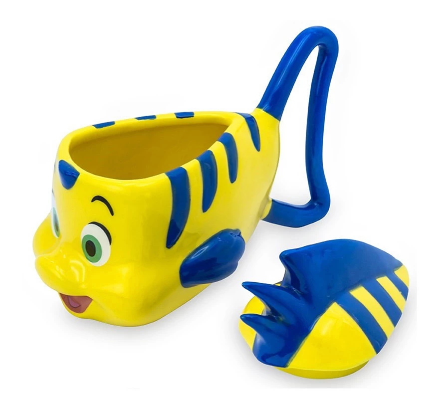 Taza 3D Flounder La Sirenita Disney 5 Taza 3D Flounder La Sirenita Disney - Imagen 3