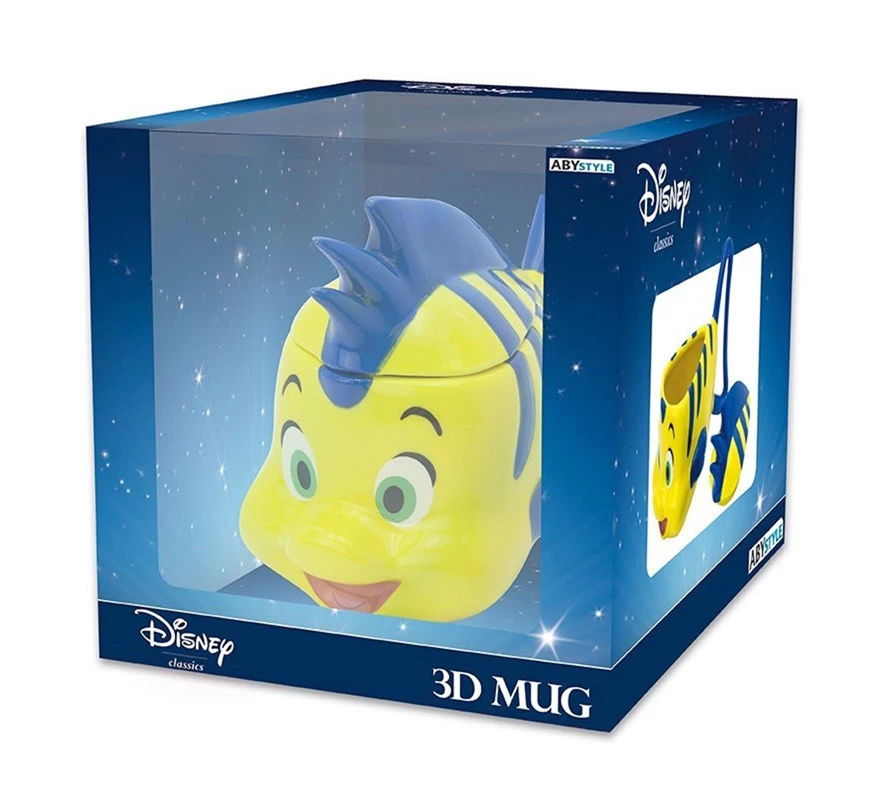 Taza 3D Flounder La Sirenita Disney 6 Taza 3D Flounder La Sirenita Disney - Imagen 4